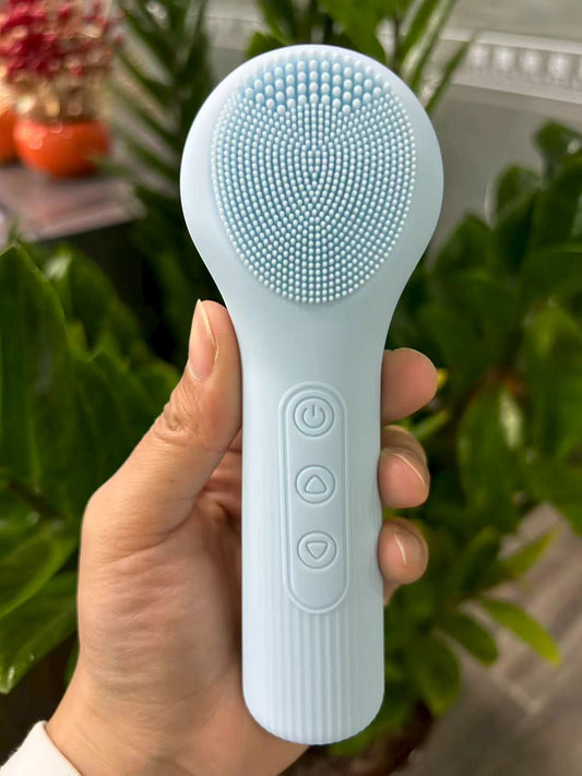 Brosse nettoyante facial electrique en siliconne